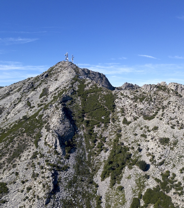 Vista sul Monte Capanne ripreso con il drone